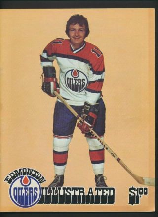 1974 - 75 Vintage Edmonton Oilers Wha Program Dec 8/74 Vs Michigan Stags