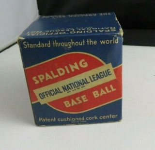 Ebabe 1939 Spalding National League Base Ball Box Only In Display Cube