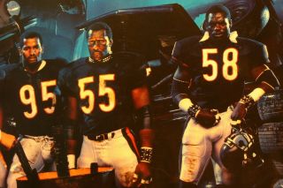 1986 Chicago Bears The Junk Yard Dogs 36 x 20 