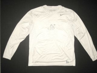 Devon Cajuste Stanford Cardinal Training Worn & Signed Long Sleeve Nike Shirt