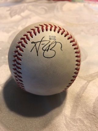 Alec Bohm Game Foul Ball Milb Baseball Signed