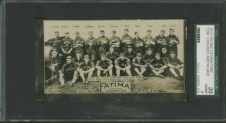 1913 T200 Fatima Teams Chicago Americans White Sox Sgc - 30