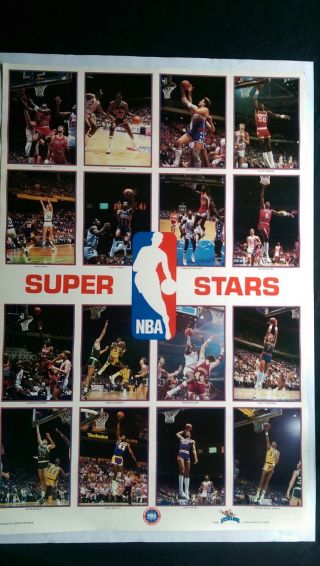 vtg NBA Lakers Bulls 76ers Michael Jordan nike 1 Kareem Starline costacos poster 2