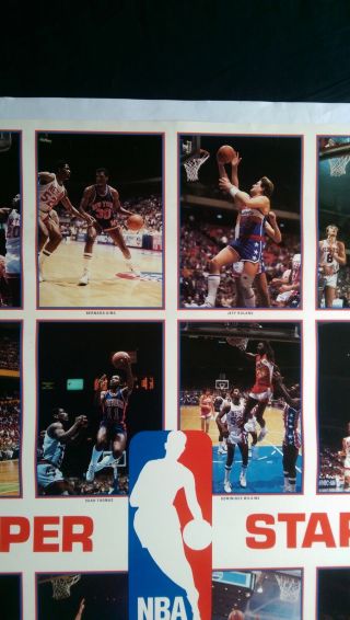 vtg NBA Lakers Bulls 76ers Michael Jordan nike 1 Kareem Starline costacos poster 5