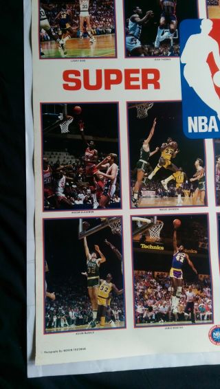 vtg NBA Lakers Bulls 76ers Michael Jordan nike 1 Kareem Starline costacos poster 6