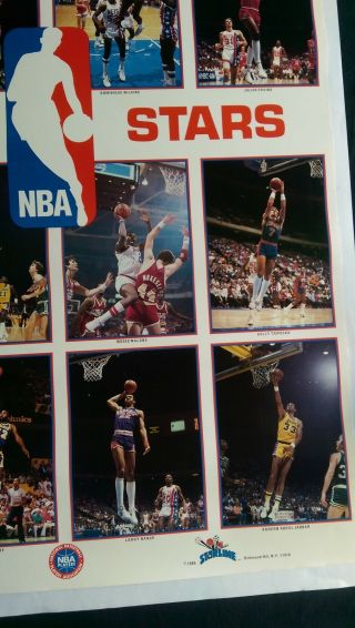 vtg NBA Lakers Bulls 76ers Michael Jordan nike 1 Kareem Starline costacos poster 7