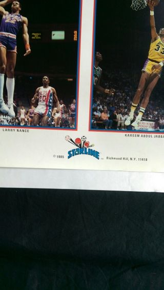 vtg NBA Lakers Bulls 76ers Michael Jordan nike 1 Kareem Starline costacos poster 8
