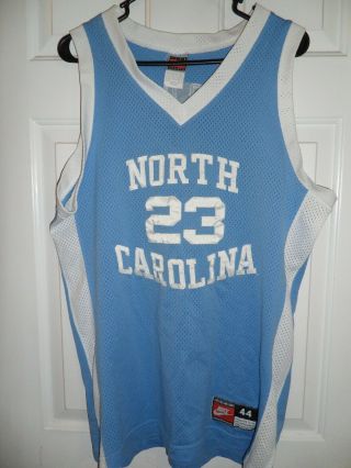 Vintage Nike Authentic Michael Jordan Unc North Carolina Jersey Size 44 Small L