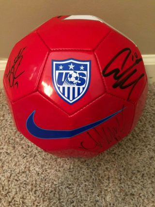 2015 World Cup Team Signed Soccer Ball Womens Usa Team Carli Lloyd Alex Morgan,