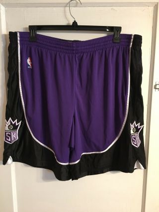 Authentic Adidas Sacramento Kings Team Issued Pro Cut Basketball Shorts Size 48