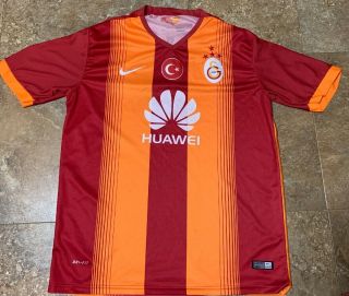 Mens Galatasaray Turkey 2014 - 2015 Nike Home Football Soccer Jersey Shirt Xl