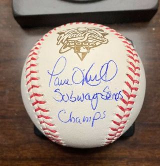 Paul O’Neill JSA Signed 2000 WS Baseball Autographed MLB NY Yankees World Series 2