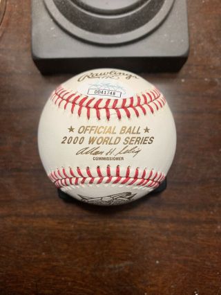 Paul O’Neill JSA Signed 2000 WS Baseball Autographed MLB NY Yankees World Series 5