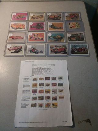 Tom Daniel - Rare 1970 Monogram Muscle Kit Car Cards
