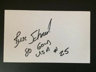 Buzz Schneider - Miracle On Ice Hockey Signed Autographed Index Card W/ Ins