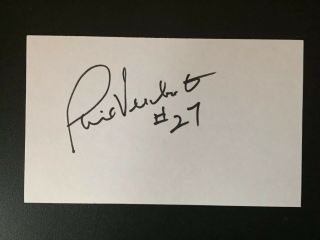 Phil Verchota - Miracle On Ice Hockey Signed Autographed Index Card