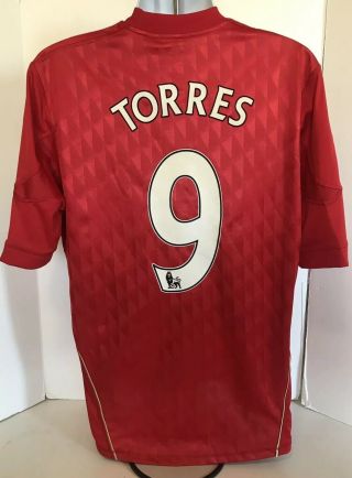 Adidas Fernando Torres Liverpool Fc Premier League Epl Jersey Shirt Maglia.  Vguc