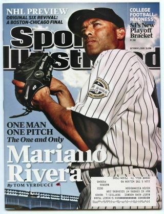 Si: Sports Illustrated October 5 2009 One Man One Pitch: Mariano Rivera,  Yankees