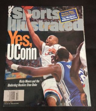 Sports Illustrated April 5 1999 - Ricky Moore Uconn Huskies Basketball Ncaa