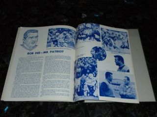 September 24,  1965 American Football League Pictorial Program - Broncos vs.  Pats 5