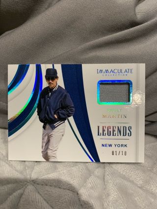 2019 Immaculate Baseball Fotl Billy Martin Legends Relic Card Ssp ’d 01/10 Nyy
