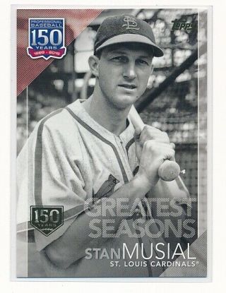 Stan Musial 2019 Topps Series 2 Greatest Seasons 150th Gold /150 Gs - 20 Cardinals