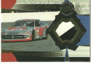 2002 Trackside Race Pit Board (pit Stoppers) Of Sterling Marlin 013/250
