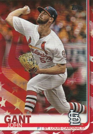 2019 Topps Series 2 John Gant P Cards 634 Independence Day 45/76 Sp
