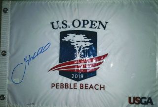 Pga Star Gary Woodland Autographed 2019 Us Open Golf Flag Pebble Beach Flag