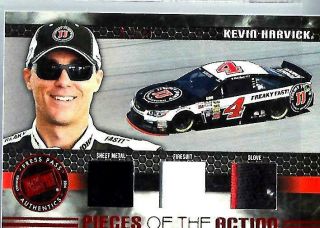 Kevin Harvick Triple Race - Memorabilia 2014 Press Pass Redline Card Pr - Kh