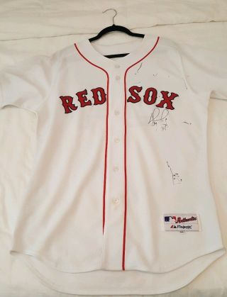 David Ortiz Signed Boston Red Sox Jersey Autograph Majestic Size 44