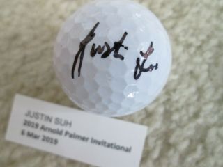 Justin Suh Signed Callaway Golf Ball