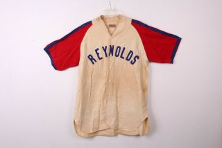 Vtg 1950s Llyod Byerly Sporting Goods Portland Oregon " Reynolds " Baseball Jersey