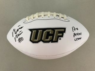 Mckenzie Milton Signed Autographed Ucf Knights Logo Football 13 - 0 Champs Psa/dna
