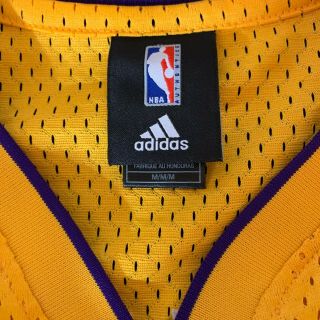 NBA Authentic Adidas Size Medium Kobe Bryant Los Angeles Lakers Jersey 3