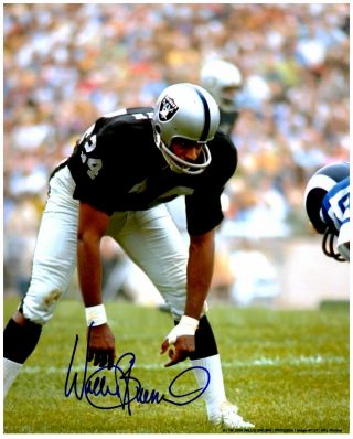Willie Brown Oakland Raiders Hof Signed Autographed 8x10 Photo D