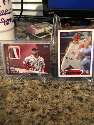 2019 Bryce Harper Topps Series 2 Major League Material 3 Clr Patch Relic 09/25