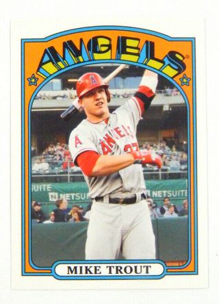 2013 Topps Archives Mike Trout Mini Tm - 4