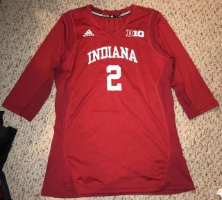 Adidas Indiana Hoosiers 2 Game Worn Volleyball Jersey L