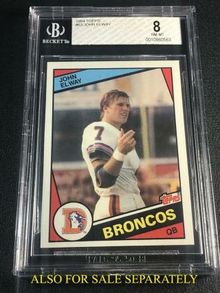 STEVE YOUNG 1984 TOPPS USFL XRC ROOKIE RC NM -,  BGS 7.  5 NFL HALL OF FAMER 5
