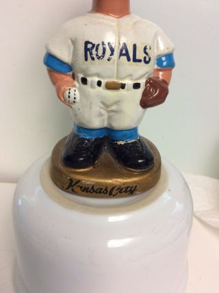 Vintage MLB Kansas City Royals Bobblehead Gold Base Nodder 2