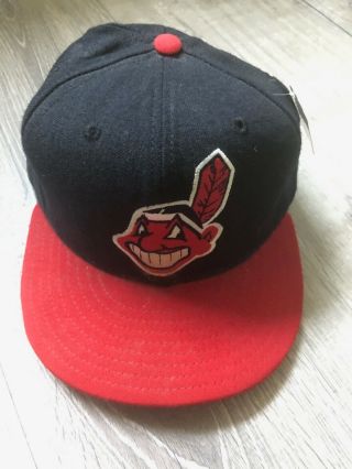 1998 - 99 Game Worn Cleveland Indians Hat