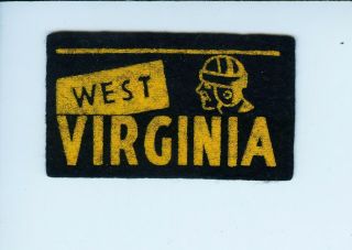 1940s - 1950 West Virginia American Nut Chocolate College Football Mini Pennant