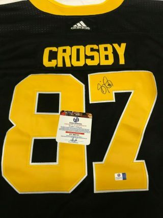 Sidney Crosby Autographed 87 Pittsburgh Penguins Black Signed Jersey