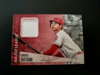 2019 Topps Series 1 Shohei Ohtani Major League Material Relic Card Angels