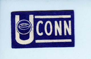 1940s - 1950 Connecticut Univ American Nut Chocolate College Football Mini Pennant