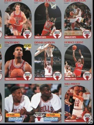 1990 Osco Kodak Chicago Bulls Michael Jordan Scottie Pippen,