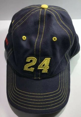 Nascar Hat Jeff Gordon 24 Dupont Hendrick Motorsports Baseball Cap Navy