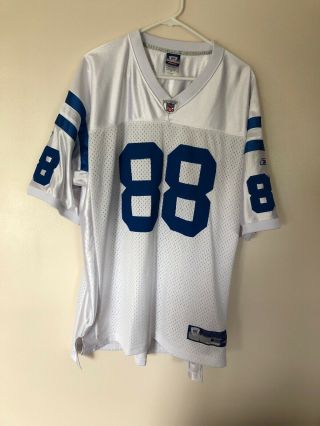 Mens Reebok Nfl Indianapolis Colts Marvin Harrison White Stitched Jersey Sz 52