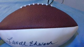 Byu College Coach Lavell Edwards Signed Football